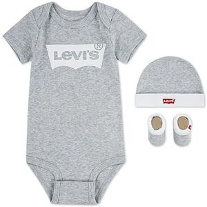 Levis Kids Ensemble de 3 bottines et bonnets classiques en forme de chauve-souris pour bébés et garçons - Publicité Levis Kids Ensemble de 3 bottines et bonnets classiques en forme de chauve-souris pour bébés et garçons - Publicité