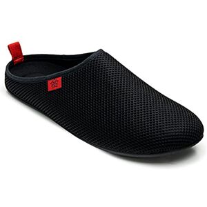 Andrés Machado Chaussons pour l´été DYNAMIC-R Slippers pour Homme/Femme Tige en grille et doublure transpirable Ouverts à l´arrière – Semelle souple Noir, EU 42 - Publicité Andrés Machado Chaussons pour l´été DYNAMIC-R Slippers pour Homme/Femme Tige en grille et doublure transpirable Ouverts à l´arrière – Semelle souple Noir, EU 42 - Publicité