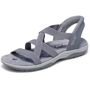 Skechers Femme Reggae Slim-Stretch Flex Hands Free Slip-ins Sandale, Gris, 37 EU - Publicité Skechers Femme Reggae Slim-Stretch Flex Hands Free Slip-ins Sandale, Gris, 37 EU - Publicité