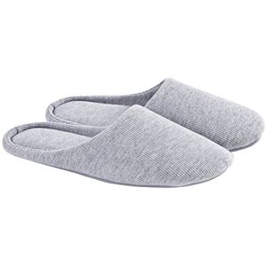 ofoot Pantoufles Intérieur pour Femmes, Chaussures de Ville Antidérapant en Coton Lavable avec Mousse Moire de Forme(Gris,36/37 EU) - Publicité ofoot Pantoufles Intérieur pour Femmes, Chaussures de Ville Antidérapant en Coton Lavable avec Mousse Moire de Forme(Gris,36/37 EU) - Publicité