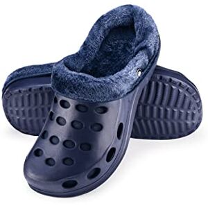 ESTRO Chaussons Femme Hiver Chaud Sabot Fourré Homme Sabot Jardin Fourre Chaussons Homme Hiver Chaud (36, Bleu Foncé) - Publicité ESTRO Chaussons Femme Hiver Chaud Sabot Fourré Homme Sabot Jardin Fourre Chaussons Homme Hiver Chaud (36, Bleu Foncé) - Publicité