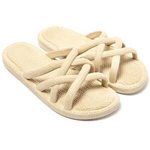 BRASILERAS Tongs Femme Antidérapantes Confortables Chaussures de Plage/Piscine/urbaines Beige 39 EU - Publicité BRASILERAS Tongs Femme Antidérapantes Confortables Chaussures de Plage/Piscine/urbaines Beige 39 EU - Publicité