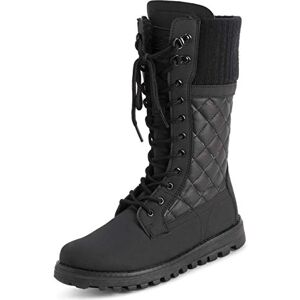 Polarr Femmes Fausse Fourrure Chaude Thermique Imperméable En Marchant Neige L'hiver Semelle En Caoutchouc Bottes Noir Carde Mono UK7/EU40 YC0608 - Publicité Polarr Femmes Fausse Fourrure Chaude Thermique Imperméable En Marchant Neige L'hiver Semelle En Caoutchouc Bottes Noir Carde Mono UK7/EU40 YC0608 - Publicité