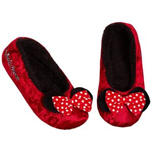 Disney Chaussons Minnie Mouse pour femmes, filles, adolescentes, chaussons de ballet à enfiler, Rouge, 37 EU - Publicité Disney Chaussons Minnie Mouse pour femmes, filles, adolescentes, chaussons de ballet à enfiler, Rouge, 37 EU - Publicité