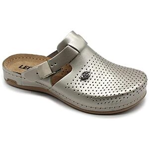 LEON Sabots Mules Chaussons Chaussures en Cuir, Femme, Champagne, EU 41 - Publicité LEON Sabots Mules Chaussons Chaussures en Cuir, Femme, Champagne, EU 41 - Publicité