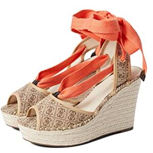 Guess Femme Halona Sandale cale, Beige Light Brown, 38.5 EU - Publicité Guess Femme Halona Sandale cale, Beige Light Brown, 38.5 EU - Publicité