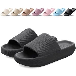 BAXIWUY Claquettes Femme Chaussons Hommes Pantoufles de Douche Antidérapant Léger Semelle Épaisse Amorti Soft Tongs Sandales Confortable Piscine Plage Maison Sliders Noir, 39-40 EU - Publicité BAXIWUY Claquettes Femme Chaussons Hommes Pantoufles de Douche Antidérapant Léger Semelle Épaisse Amorti Soft Tongs Sandales Confortable Piscine Plage Maison Sliders Noir, 39-40 EU - Publicité