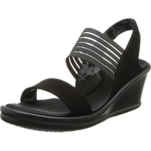 Skechers Femme Rumbers-Sci FI Sandale cale, Noir, 38.5 EU - Publicité Skechers Femme Rumbers-Sci FI Sandale cale, Noir, 38.5 EU - Publicité