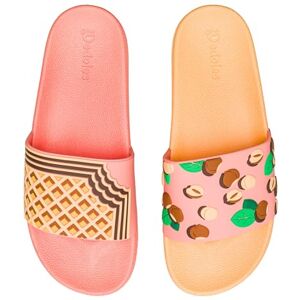 Dedoles Chaussure & Pantoufles Homme Femme & Enfants Sandales Antidérapant designs amusants Livre Pizza Café Renard Lama Cadeau, Couleur: Biscuit aux noix, Taille: 39 EU - Publicité Dedoles Chaussure & Pantoufles Homme Femme & Enfants Sandales Antidérapant designs amusants Livre Pizza Café Renard Lama Cadeau, Couleur: Biscuit aux noix, Taille: 39 EU - Publicité