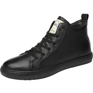 JiuQing Baskets Montantes À Lacets pour Hommes Oxfords Fermeture Éclair Latérale Décontractées,Noir,46 EU - Publicité JiuQing Baskets Montantes À Lacets pour Hommes Oxfords Fermeture Éclair Latérale Décontractées,Noir,46 EU - Publicité