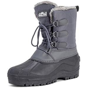 Polar Hommes Boue Lacer Short Nylon Hiver Neige Pluie Lacer Imperméable Canard Bottes Gris UK7/EU41 YC0338 - Publicité Polar Hommes Boue Lacer Short Nylon Hiver Neige Pluie Lacer Imperméable Canard Bottes Gris UK7/EU41 YC0338 - Publicité