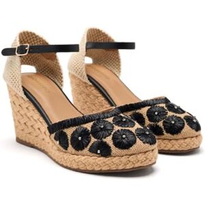GIOSEPPO Bennett Sandales compensées type espadrilles pour femme, noir, 41 EU, Noir, 41 EU - Publicité GIOSEPPO Bennett Sandales compensées type espadrilles pour femme, noir, 41 EU, Noir, 41 EU - Publicité