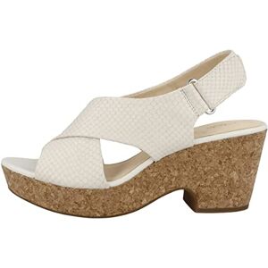 Clarks Maritsa Lara, Sandales Bride arrière femme, Blanc (White Snake White Snake), 39 EU - Publicité Clarks Maritsa Lara, Sandales Bride arrière femme, Blanc (White Snake White Snake), 39 EU - Publicité