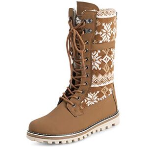 Polarr Femmes Fausse Fourrure Chaude Thermique Imperméable En Marchant Neige L'hiver Semelle En Caoutchouc Bottes Tan Tricotée UK7/EU40 YC0611 - Publicité Polarr Femmes Fausse Fourrure Chaude Thermique Imperméable En Marchant Neige L'hiver Semelle En Caoutchouc Bottes Tan Tricotée UK7/EU40 YC0611 - Publicité