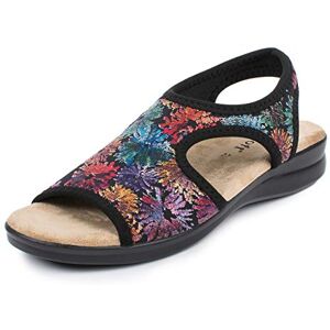 Aerosoft Sandales pour femme, extra légères et élastiques (fleur noire, 40) - Publicité Aerosoft Sandales pour femme, extra légères et élastiques (fleur noire, 40) - Publicité