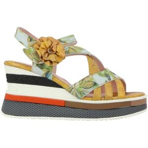 Laura Vita Femme  Sandales compensées, Jaune, 39 EU - Publicité Laura Vita Femme  Sandales compensées, Jaune, 39 EU - Publicité