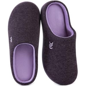 VeraCosy Chaussons bicolores pour femmes Chaussures d'intérieur en mousse à mémoire de forme antidérapante en tricot doux et confortable Lilas du soir, 38-39 EU - Publicité VeraCosy Chaussons bicolores pour femmes Chaussures d'intérieur en mousse à mémoire de forme antidérapante en tricot doux et confortable Lilas du soir, 38-39 EU - Publicité