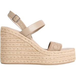 Calvin Klein Espadrilles compensées pour femme 70 Webbing Lth HW0HW02901 Gris (Nomad), pointure 40 - Publicité Calvin Klein Espadrilles compensées pour femme 70 Webbing Lth HW0HW02901 Gris (Nomad), pointure 40 - Publicité