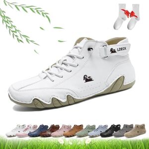 LOVEWLVNCL Bottes Hautes Faites à la Main for Femmes, Chaussures Beck for Femmes Marche Pieds Nus Bottes Chukka légères et Respirantes Mocassins Plats for la randonnée et la Marche(Blanc,41 EU) - Publicité LOVEWLVNCL Bottes Hautes Faites à la Main for Femmes, Chaussures Beck for Femmes Marche Pieds Nus Bottes Chukka légères et Respirantes Mocassins Plats for la randonnée et la Marche(Blanc,41 EU) - Publicité