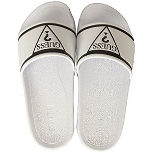 Guess Chaussons bandeau homme toboggan mer piscine beachwear article FMOELVELE19, WH White/Bianco, 44 - Publicité Guess Chaussons bandeau homme toboggan mer piscine beachwear article FMOELVELE19, WH White/Bianco, 44 - Publicité