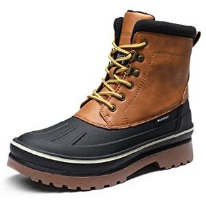 Bruno Marc Bottes de Neige Hommes Isolées Imperméables Chaudes Extérieur Doublure Fourrure Hiver,Size 40,Marron/Jaune,SBSB229M - Publicité Bruno Marc Bottes de Neige Hommes Isolées Imperméables Chaudes Extérieur Doublure Fourrure Hiver,Size 40,Marron/Jaune,SBSB229M - Publicité