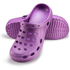 ESTRO Sabot de Jardin Femme Sabots Homme Unisexe Mules Hommes Sabot Plastique Homme Léger Mules et Sabots Femme Jardin (36, Violet) - Publicité ESTRO Sabot de Jardin Femme Sabots Homme Unisexe Mules Hommes Sabot Plastique Homme Léger Mules et Sabots Femme Jardin (36, Violet) - Publicité
