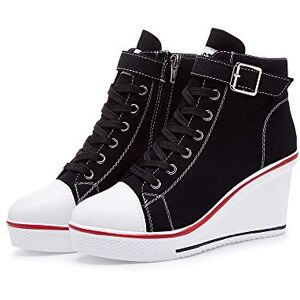 siphly Baskets Compensées Tendance 35-43 EU Femme Baskets Compensées Chaussure de Sport Marche Fitness Sneakers Basses Compensées 8 cm, 09 Noir, 41 EU - Publicité siphly Baskets Compensées Tendance 35-43 EU Femme Baskets Compensées Chaussure de Sport Marche Fitness Sneakers Basses Compensées 8 cm, 09 Noir, 41 EU - Publicité