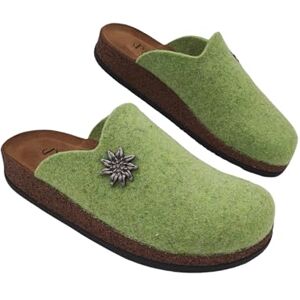 Primo Calzature Sabots alpins originaux, chaussons d'hiver pour homme et femme chauds, sabot tyrolien en laine cuite, 100 % fabriqué en Italie, vert clair, 37 EU - Publicité Primo Calzature Sabots alpins originaux, chaussons d'hiver pour homme et femme chauds, sabot tyrolien en laine cuite, 100 % fabriqué en Italie, vert clair, 37 EU - Publicité