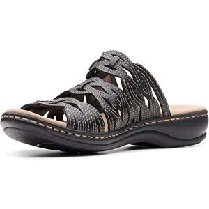 Clarks Femme Leisa Faye Sandale, Cuir Noir, 39 EU - Publicité Clarks Femme Leisa Faye Sandale, Cuir Noir, 39 EU - Publicité