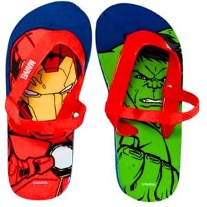 Marvel Avengers Tongs pour Garçons, Sandales D'été Captain America Hulk Iron Man, Taille EU 22/23 Bleu Marine - Publicité Marvel Avengers Tongs pour Garçons, Sandales D'été Captain America Hulk Iron Man, Taille EU 22/23 Bleu Marine - Publicité