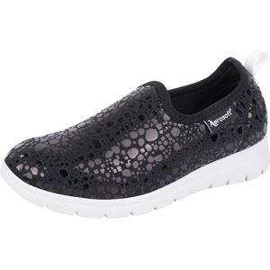 Aerosoft Pantoufles confortables en textile stretch pour femme, largeur G-H, légères, douces, respirantes, Paillettes noires., 36 EU - Publicité Aerosoft Pantoufles confortables en textile stretch pour femme, largeur G-H, légères, douces, respirantes, Paillettes noires., 36 EU - Publicité
