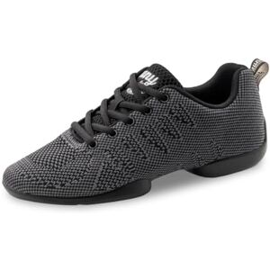 Anna Kern Baskets de danse pour femme Textile noir/gris Largeur normale Talon de 1 cm Semelle en polyuréthane divisée, noir/gris, 41 1/3 EU - Publicité Anna Kern Baskets de danse pour femme Textile noir/gris Largeur normale Talon de 1 cm Semelle en polyuréthane divisée, noir/gris, 41 1/3 EU - Publicité