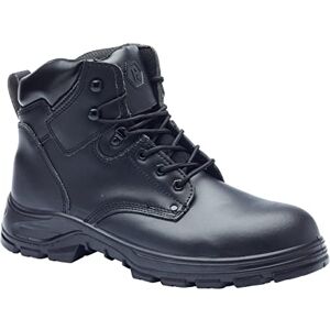 Blackrock Bottes de trekking S3 résistantes à l'eau avec protection antistatique, cuir noir, embout en acier et semelle intermédiaire protectrice en acier, bottes de travail légères et sécuritaire - Publicité Blackrock Bottes de trekking S3 résistantes à l'eau avec protection antistatique, cuir noir, embout en acier et semelle intermédiaire protectrice en acier, bottes de travail légères et sécuritaire - Publicité