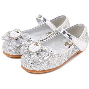New front Fille Doux Sandales Elsaeai Anna Talons Plats Paillettes Chaussures de Princesse Argenté Bleu Rose Halloween Noël Anniversaire Déguisement Ballerines,Argenté,35 - Publicité New front Fille Doux Sandales Elsaeai Anna Talons Plats Paillettes Chaussures de Princesse Argenté Bleu Rose Halloween Noël Anniversaire Déguisement Ballerines,Argenté,35 - Publicité