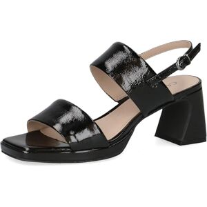 CAPRICE Sandales femme à talon en cuir verni, Noir (Black Patent), 39 EU - Publicité CAPRICE Sandales femme à talon en cuir verni, Noir (Black Patent), 39 EU - Publicité