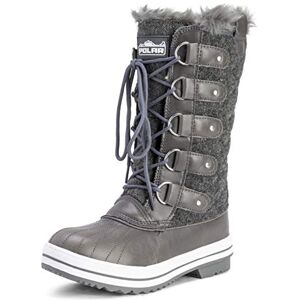 Polar Femmes Matelassé Pluie Lacer Fourrure Chaleureux Chaussures Neige Botte GRT38 AYC0013 Gris Textile 38 EU - Publicité Polar Femmes Matelassé Pluie Lacer Fourrure Chaleureux Chaussures Neige Botte GRT38 AYC0013 Gris Textile 38 EU - Publicité