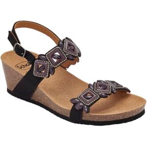 Scholl Sandale pour femme avec double bande et sangle réglable, noir, Noir , 37 EU - Publicité Scholl Sandale pour femme avec double bande et sangle réglable, noir, Noir , 37 EU - Publicité