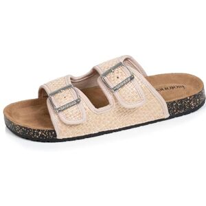 Isotoner Sandales femme à doubles bride, semelle intérieur patch talon ultra confortables, 41, rafia beige - Publicité Isotoner Sandales femme à doubles bride, semelle intérieur patch talon ultra confortables, 41, rafia beige - Publicité