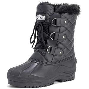 Polar Femmes Short Neige Hiver Tactique Imperméable Promeneur Mi-Mollet En Marchant Bottes Noir Cuir UK6/EU39 YC0368 - Publicité Polar Femmes Short Neige Hiver Tactique Imperméable Promeneur Mi-Mollet En Marchant Bottes Noir Cuir UK6/EU39 YC0368 - Publicité