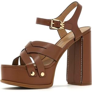 Michael Kors Femme Nora Heeled Shoes, Luggage, 40 EU - Publicité Michael Kors Femme Nora Heeled Shoes, Luggage, 40 EU - Publicité