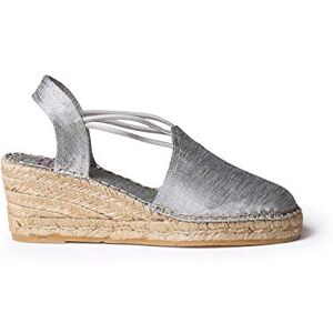 TONI PONS Espadrille Femme en Soie et Coton Turia Argent, 39 EU - Publicité TONI PONS Espadrille Femme en Soie et Coton Turia Argent, 39 EU - Publicité