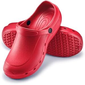 ESTRO Sabots Homme Clogs Femme Unisexe Sabot Jardin Femme Sabot Plastique Homme Sabots de Jardin Léger Gomme (37, Rouge) - Publicité ESTRO Sabots Homme Clogs Femme Unisexe Sabot Jardin Femme Sabot Plastique Homme Sabots de Jardin Léger Gomme (37, Rouge) - Publicité