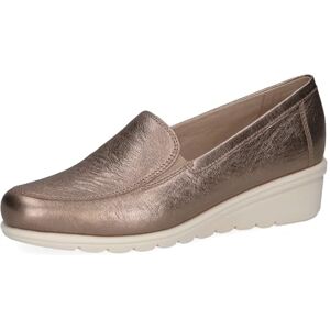 CAPRICE Chaussures à Enfiler Femme en Cuir à Talon compensé, Beige (Taupe Metallic), 40 EU - Publicité CAPRICE Chaussures à Enfiler Femme en Cuir à Talon compensé, Beige (Taupe Metallic), 40 EU - Publicité