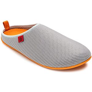 Andrés Machado Chaussons pour l´été DYNAMIC-R Slippers pour Homme/Femme Tige en grille et doublure transpirable Ouverts à l´arrière – Semelle souple Gris et Orange, EU 46 - Publicité Andrés Machado Chaussons pour l´été DYNAMIC-R Slippers pour Homme/Femme Tige en grille et doublure transpirable Ouverts à l´arrière – Semelle souple Gris et Orange, EU 46 - Publicité