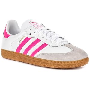 Adidas Samba Og J Undefined 3-Stripes 60S Retro Contrast Baskets, Blanc et rose, 4 Big Kid - Publicité Adidas Samba Og J Undefined 3-Stripes 60S Retro Contrast Baskets, Blanc et rose, 4 Big Kid - Publicité