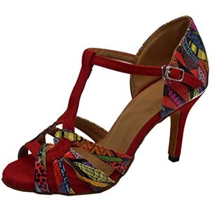 SHUTUP.DANCE Chaussures de danse latine pour femme Talon personnalisé Semelle souple ou caoutchouc Tango Salsa, Rouge, 38.5 EU - Publicité SHUTUP.DANCE Chaussures de danse latine pour femme Talon personnalisé Semelle souple ou caoutchouc Tango Salsa, Rouge, 38.5 EU - Publicité