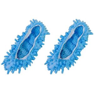 Worparsen Lot de 2 chaussons lavables et réutilisables pour nettoyer le sol, bleu ciel, Taille unique - Publicité Worparsen Lot de 2 chaussons lavables et réutilisables pour nettoyer le sol, bleu ciel, Taille unique - Publicité