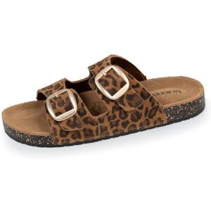 Isotoner Sandales femme semelle intérieure cuir patch talon confort everywear, 39 EU, camel léopard - Publicité Isotoner Sandales femme semelle intérieure cuir patch talon confort everywear, 39 EU, camel léopard - Publicité