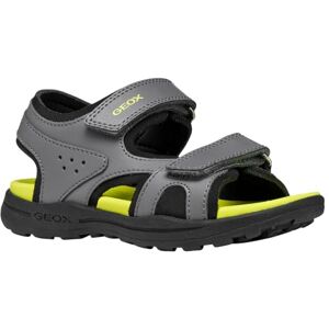 Geox J Vaniett Boy C Sandales, DK Grey Lime, 24 EU - Publicité Geox J Vaniett Boy C Sandales, DK Grey Lime, 24 EU - Publicité