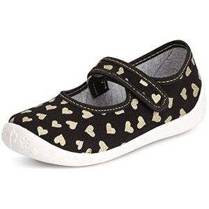 Ladeheid Pantoufles pour Enfants pour Filles avec Fermeture à Scratch Chaussons Respirants pour l'école, la Maternelle et la Maison LARW007 (Noir/Cœurs, 27 EU) - Publicité Ladeheid Pantoufles pour Enfants pour Filles avec Fermeture à Scratch Chaussons Respirants pour l'école, la Maternelle et la Maison LARW007 (Noir/Cœurs, 27 EU) - Publicité